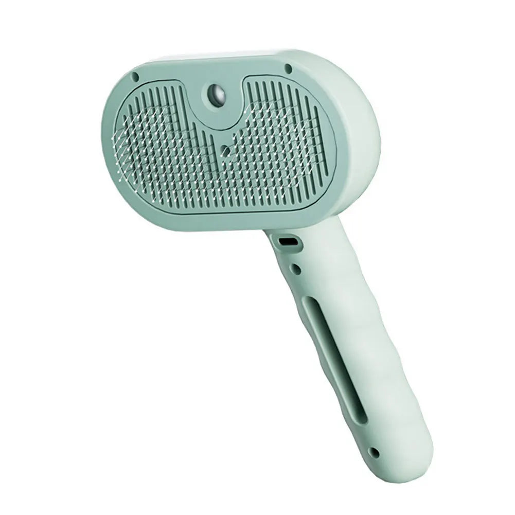 Cepillo de vapor 3 en 1 para mascotas de spray recargable