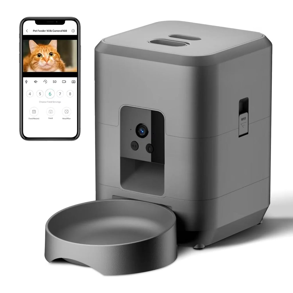 Comedero automático inteligente wifi con control con app móvil