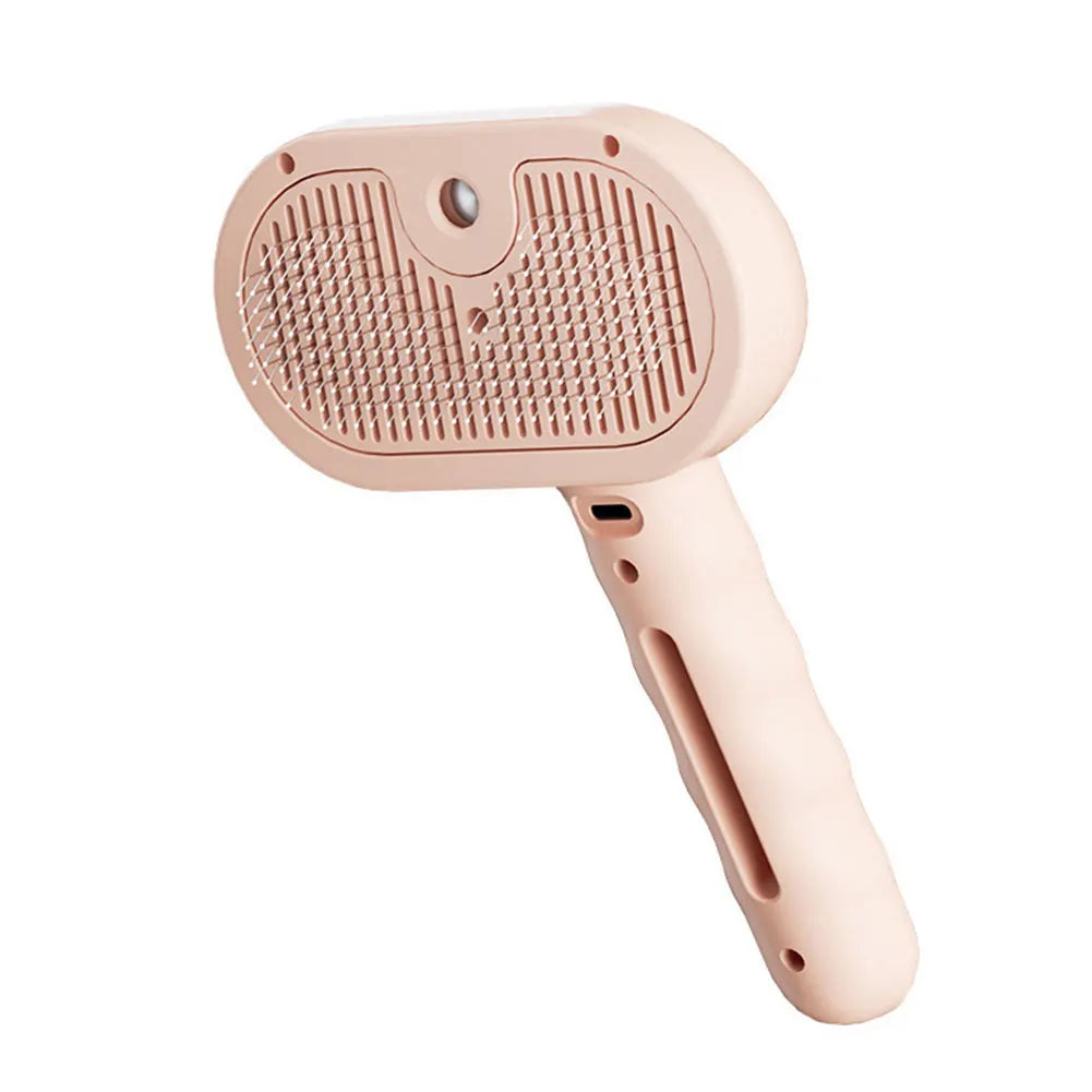 Cepillo de vapor 3 en 1 para mascotas de spray recargable