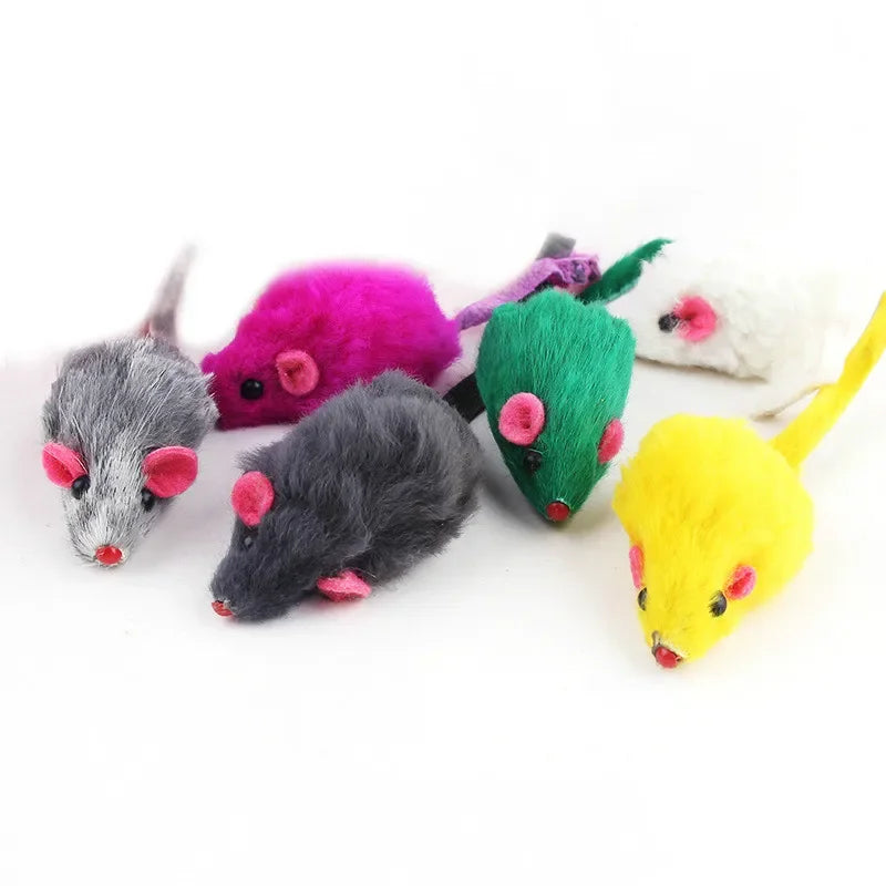 Ratón de peluche interactivo para gatos