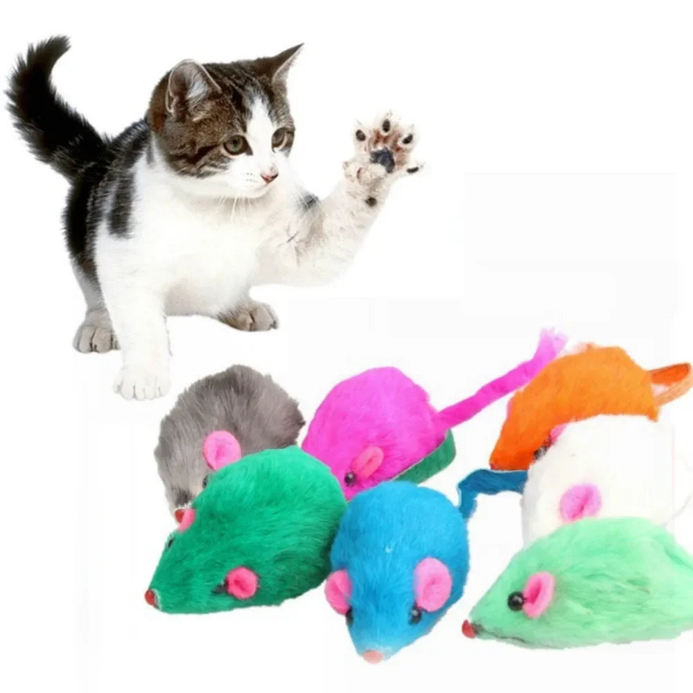 Ratón de peluche interactivo para gatos