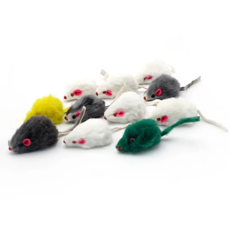 Ratón de peluche interactivo para gatos