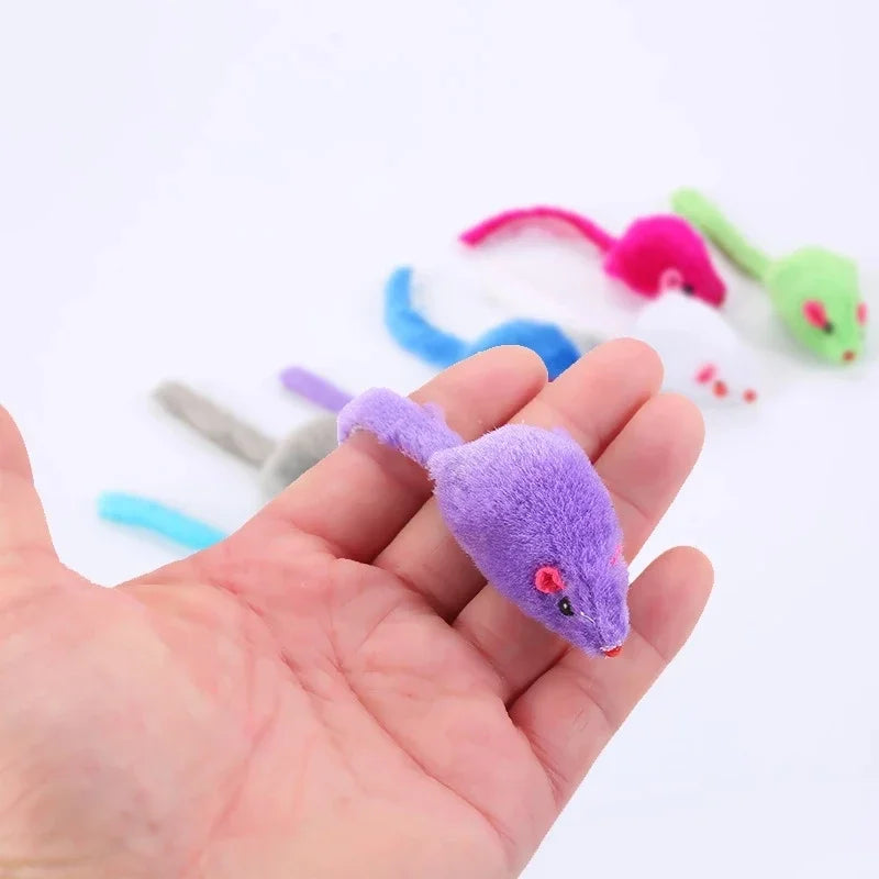 Ratón de peluche interactivo para gatos